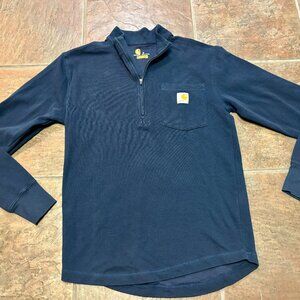 ~~Carhartt Women’s Relaxed Fit Small, Quarter Zip, Sweatshirt, Blue     *****CLO